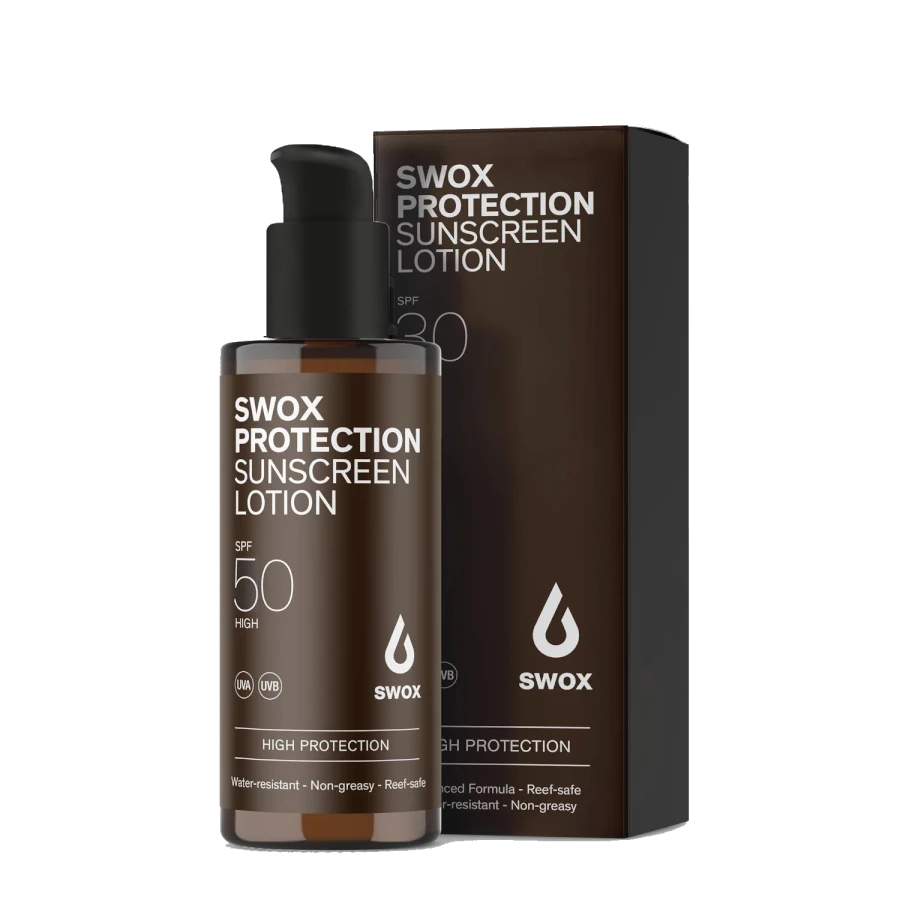 SWOX SPF 50 Sunscreen Lotion Pump 150ml for sale. Watersports Warehouse, Cape Town