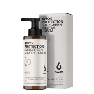 SWOX SPF50 sunscreen mineral cream pump for sale, Watersports Warehouse, Cape Town